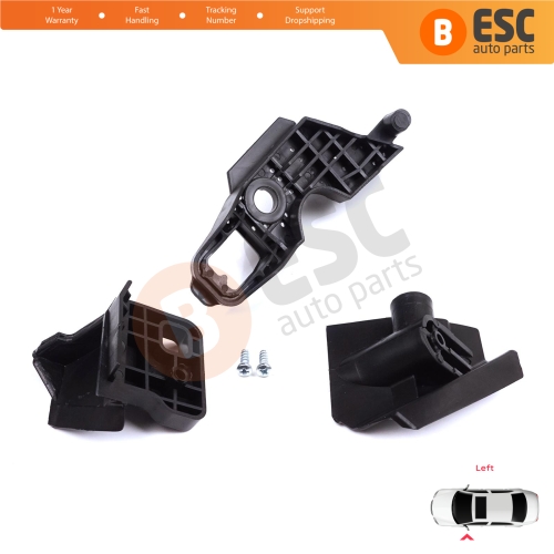 Headlight Holder Mount Repair Bracket Tab Set Left Side for Peugeot 301 2017-2024 Facelift 9817298380