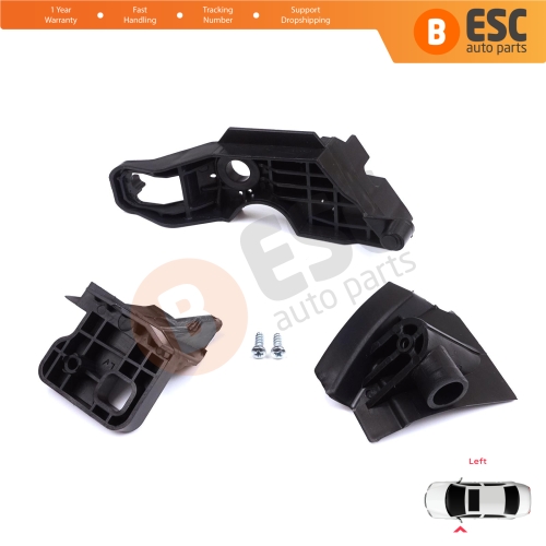 Headlight Holder Mount Repair Bracket Tab Set Left Side for Peugeot 301 2017-2024 Facelift 9817298380