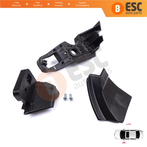 Headlight Holder Mount Repair Bracket Tab Set Left Side for Peugeot 301 2017-2024 Facelift 9817298380