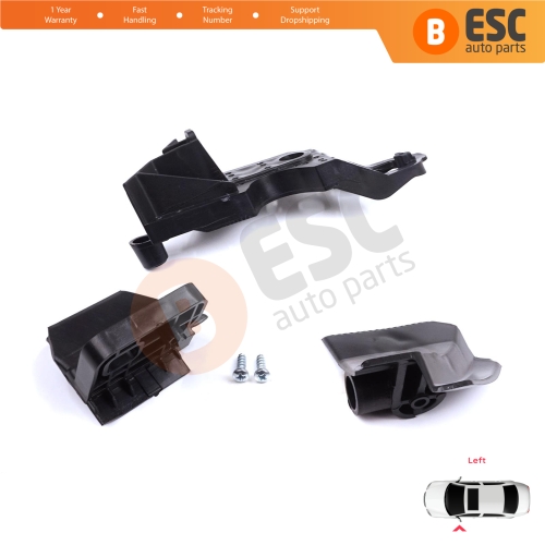 Headlight Holder Mount Repair Bracket Tab Set Left Side for Peugeot 301 2017-2024 Facelift 9817298380