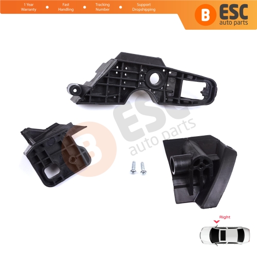 Headlight Holder Mount Repair Bracket Tab Set Right Side for Peugeot 301 2017-2024 Facelift 9817296980