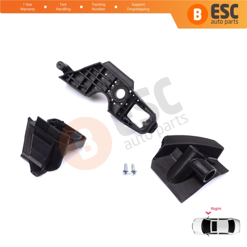 Headlight Holder Mount Repair Bracket Tab Set Right Side for Peugeot 301 2017-2024 Facelift 9817296980