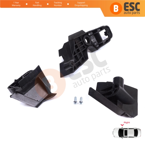 Headlight Holder Mount Repair Bracket Tab Set Right Side for Peugeot 301 2017-2024 Facelift 9817296980