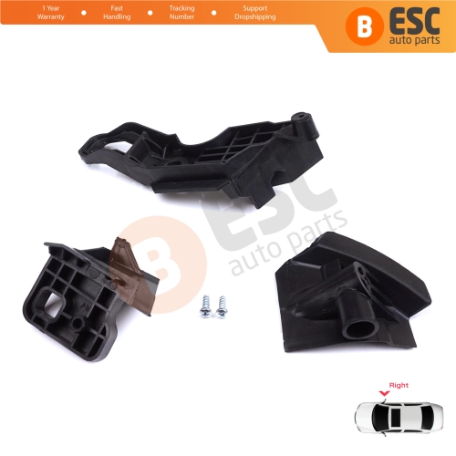 Headlight Holder Mount Repair Bracket Tab Set Right Side for Peugeot 301 2017-2024 Facelift 9817296980