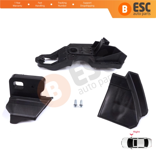 Headlight Holder Mount Repair Bracket Tab Set Right Side for Peugeot 301 2017-2024 Facelift 9817296980