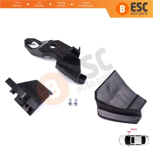 Headlight Holder Mount Repair Bracket Tab Set Right Side for Peugeot 301 2017-2024 Facelift 9817296980