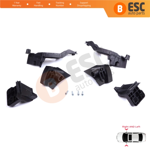 Headlight Holder Mount Repair Bracket Tab Set Left Right Side for Peugeot 301 2017-2024 Facelift 9817298380 9817296980