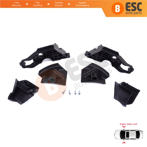 Headlight Holder Mount Repair Bracket Tab Set Left Right Side for Peugeot 301 2017-2024 Facelift 9817298380 9817296980