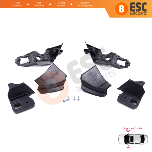 Headlight Holder Mount Repair Bracket Tab Set Left Right Side for Peugeot 301 2017-2024 Facelift 9817298380 9817296980