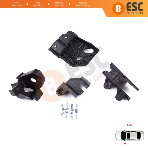 Headlight Holder Mount Repair Bracket Tab Set Left Side for Peugeot Rifter Partner K9 2018-On 9824199280