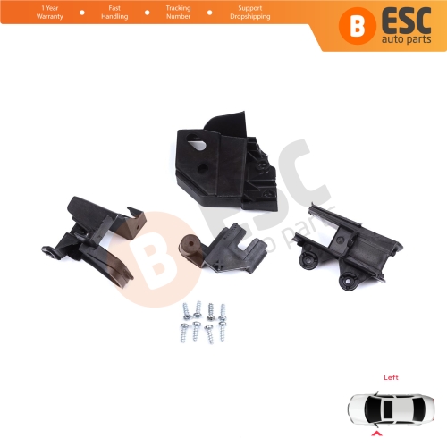 Headlight Holder Mount Repair Bracket Tab Set Left Side for Peugeot Rifter Partner K9 2018-On 9824199280