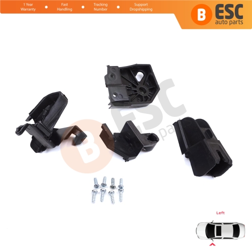 Headlight Holder Mount Repair Bracket Tab Set Left Side for Peugeot Rifter Partner K9 2018-On 9824199280