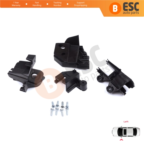 Headlight Holder Mount Repair Bracket Tab Set Left Side for Peugeot Rifter Partner K9 2018-On 9824199280