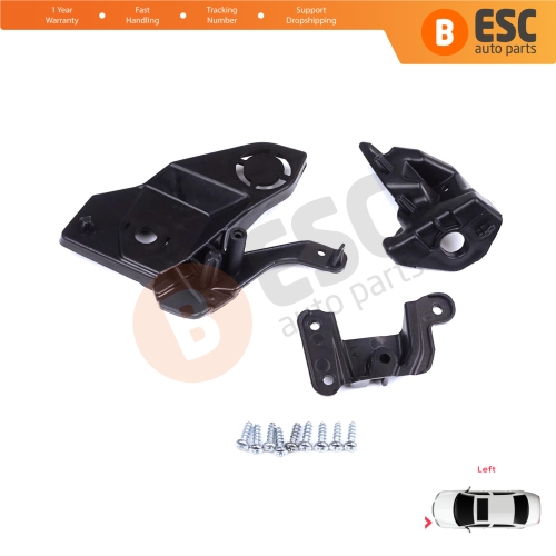 Headlight Holder Mount Repair Bracket Tab Set Left Side for Peugeot 208 e-208 MK2 P21 2008 e-2008 MK2 P24 2019-On 1656169580