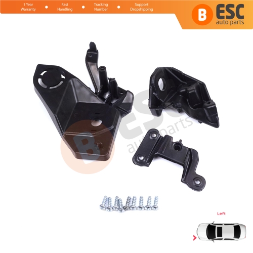 Headlight Holder Mount Repair Bracket Tab Set Left Side for Peugeot 208 e-208 MK2 P21 2008 e-2008 MK2 P24 2019-On 1656169580