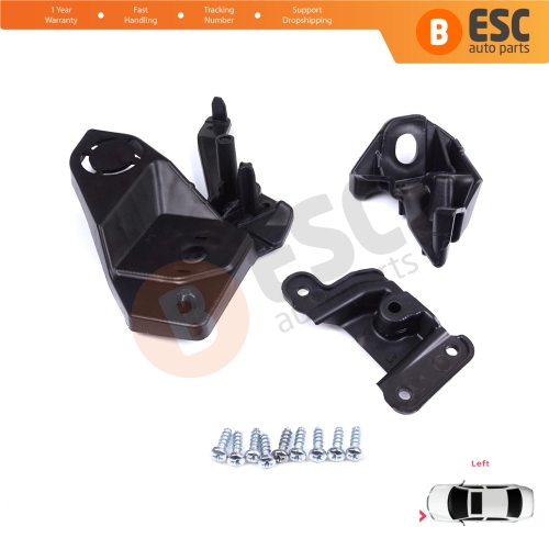 Headlight Holder Mount Repair Bracket Tab Set Left Side for Peugeot 208 e-208 MK2 P21 2008 e-2008 MK2 P24 2019-On 1656169580