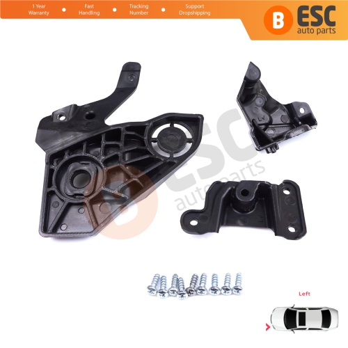 Headlight Holder Mount Repair Bracket Tab Set Left Side for Peugeot 208 e-208 MK2 P21 2008 e-2008 MK2 P24 2019-On 1656169580