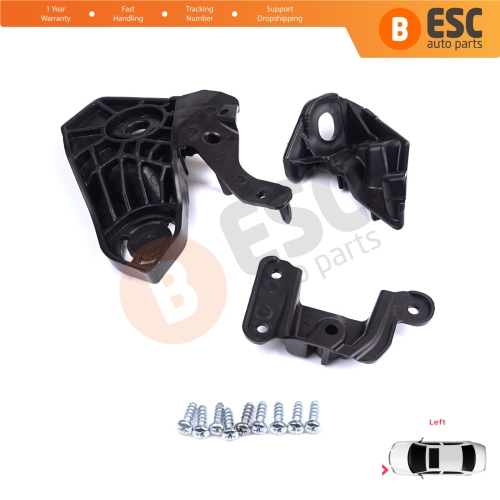 Headlight Holder Mount Repair Bracket Tab Set Left Side for Peugeot 208 e-208 MK2 P21 2008 e-2008 MK2 P24 2019-On 1656169580