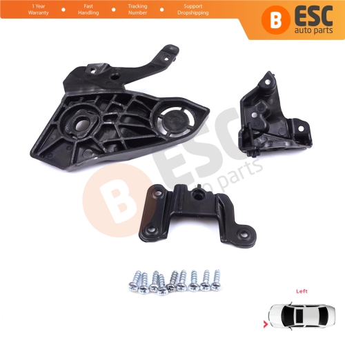 Headlight Holder Mount Repair Bracket Tab Set Left Side for Peugeot 208 e-208 MK2 P21 2008 e-2008 MK2 P24 2019-On 1656169580