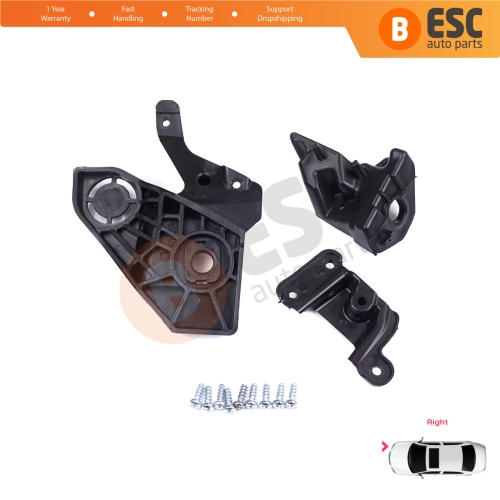 Headlight Holder Mount Repair Bracket Tab Set Right Side for Peugeot 208 e-208 MK2 P21 2008 e-2008 MK2 P24 2019-On 1656169480