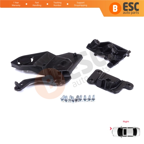 Headlight Holder Mount Repair Bracket Tab Set Right Side for Peugeot 208 e-208 MK2 P21 2008 e-2008 MK2 P24 2019-On 1656169480