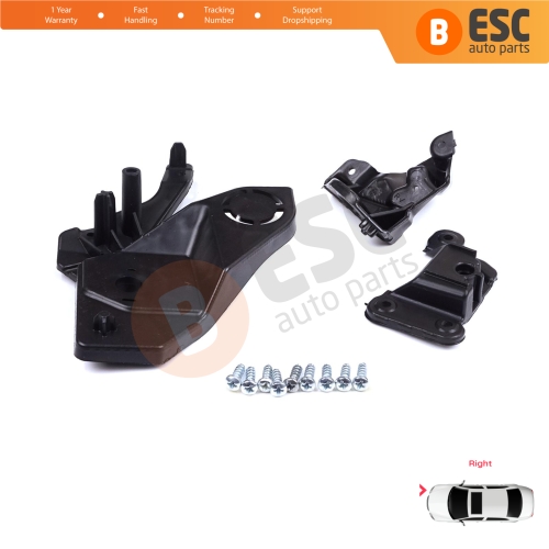 Headlight Holder Mount Repair Bracket Tab Set Right Side for Peugeot 208 e-208 MK2 P21 2008 e-2008 MK2 P24 2019-On 1656169480