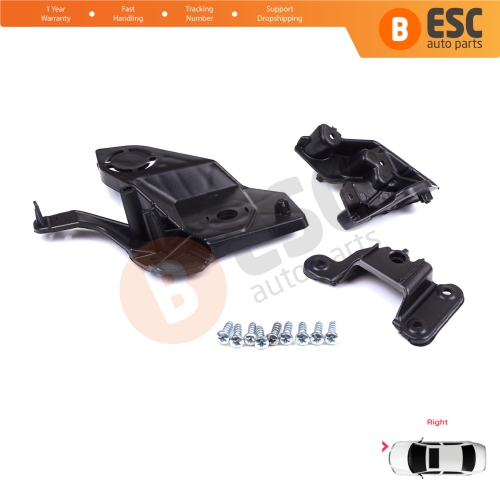 Headlight Holder Mount Repair Bracket Tab Set Right Side for Peugeot 208 e-208 MK2 P21 2008 e-2008 MK2 P24 2019-On 1656169480