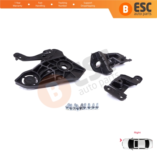 Headlight Holder Mount Repair Bracket Tab Set Right Side for Peugeot 208 e-208 MK2 P21 2008 e-2008 MK2 P24 2019-On 1656169480