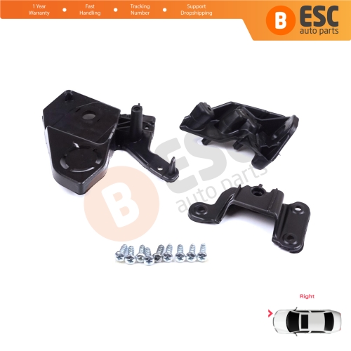 Headlight Holder Mount Repair Bracket Tab Set Right Side for Peugeot 208 e-208 MK2 P21 2008 e-2008 MK2 P24 2019-On 1656169480