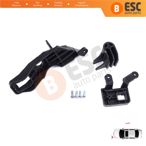 Headlight Holder Mount Repair Bracket Tab Set Left Side for Citroen C Elysee DD 2017-2024﻿ Facelift 9817298480