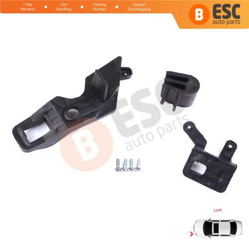 Headlight Holder Mount Repair Bracket Tab Set Left Side for Citroen C Elysee DD 2017-2024﻿ Facelift 9817298480