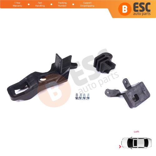 Headlight Holder Mount Repair Bracket Tab Set Left Side for Citroen C Elysee DD 2017-2024﻿ Facelift 9817298480