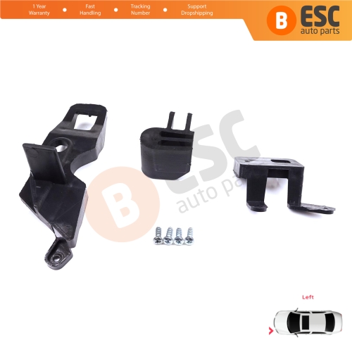 Headlight Holder Mount Repair Bracket Tab Set Left Side for Citroen C Elysee DD 2017-2024﻿ Facelift 9817298480