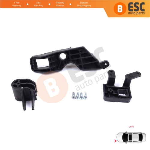 Headlight Holder Mount Repair Bracket Tab Set Left Side for Citroen C Elysee DD 2017-2024﻿ Facelift 9817298480