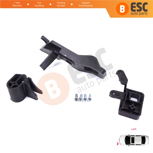 Headlight Holder Mount Repair Bracket Tab Set Left Side for Citroen C Elysee DD 2017-2024﻿ Facelift 9817298480