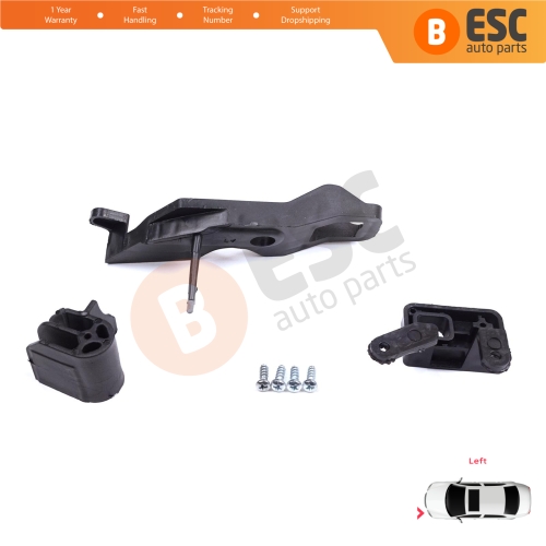 Headlight Holder Mount Repair Bracket Tab Set Left Side for Citroen C Elysee DD 2017-2024﻿ Facelift 9817298480