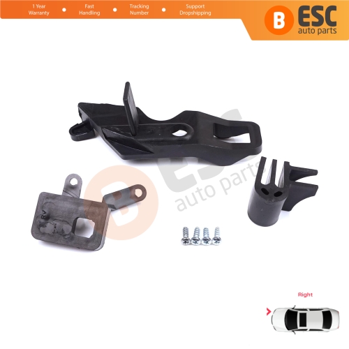 Headlight Holder Mount Repair Bracket Tab Set Right Side for Citroen C Elysee DD 2017-2024﻿ Facelift 9817297880