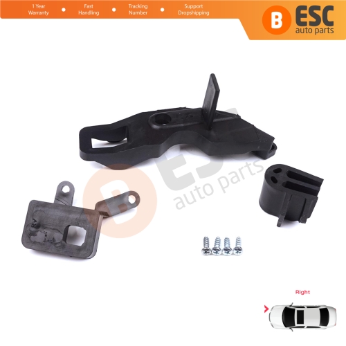 Headlight Holder Mount Repair Bracket Tab Set Right Side for Citroen C Elysee DD 2017-2024﻿ Facelift 9817297880