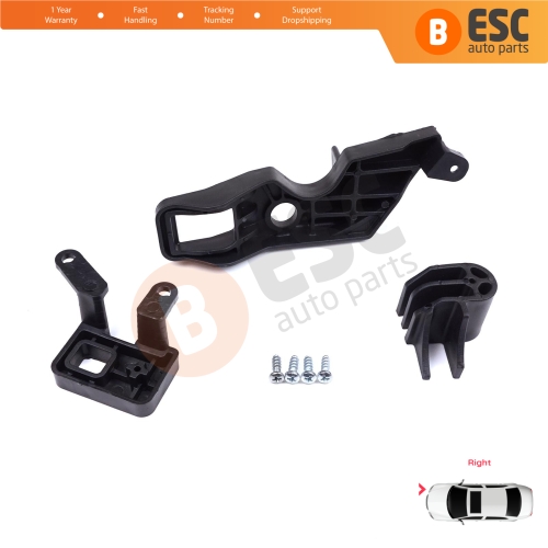 Headlight Holder Mount Repair Bracket Tab Set Right Side for Citroen C Elysee DD 2017-2024﻿ Facelift 9817297880