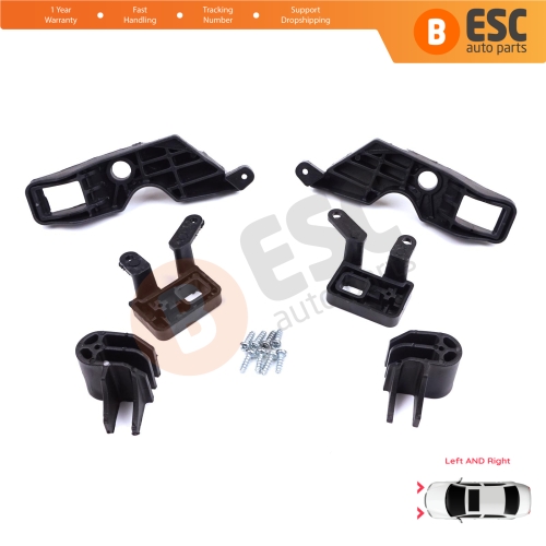 Headlight Holder Mount Repair Bracket Tab Set Left Right Side for Citroen C Elysee DD 2017-2024﻿ Facelift 9817298480 9817297880