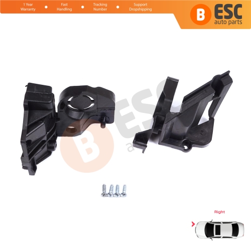 Headlight Holder Mount Repair Bracket Tab Set Right Side for Peugeot 308 MK2 T9 2013-2021 4/5 Door 9807657780