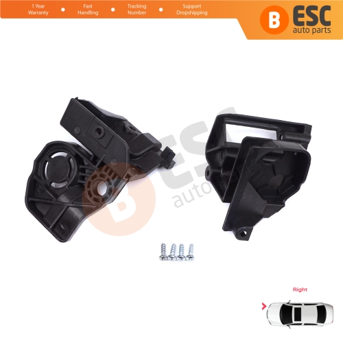 Headlight Holder Mount Repair Bracket Tab Set Right Side for Peugeot 308 MK2 T9 2013-2021 4/5 Door 9807657780