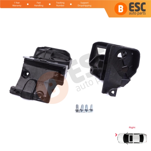 Headlight Holder Mount Repair Bracket Tab Set Right Side for Peugeot 308 MK2 T9 2013-2021 4/5 Door 9807657780