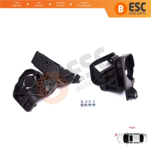 Headlight Holder Mount Repair Bracket Tab Set Right Side for Peugeot 308 MK2 T9 2013-2021 4/5 Door 9807657780