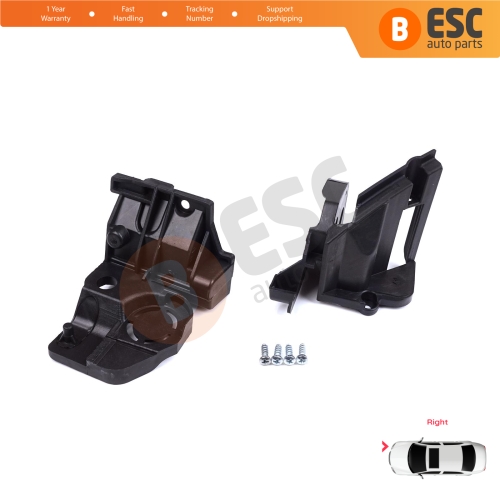 Headlight Holder Mount Repair Bracket Tab Set Right Side for Peugeot 308 MK2 T9 2013-2021 4/5 Door 9807657780