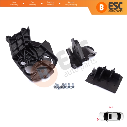 Headlight Holder Mount Repair Bracket Tab Set Left Side for Peugeot 3008 5008 MK2 2016-2024 9814255880