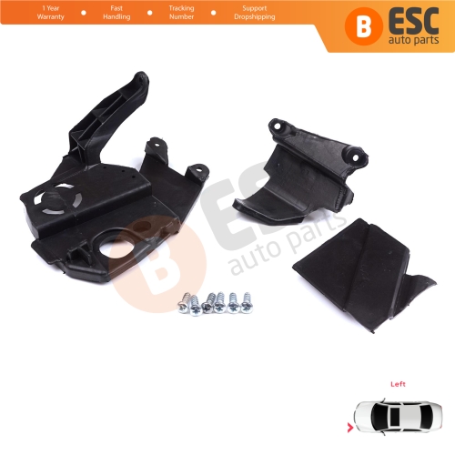 Headlight Holder Mount Repair Bracket Tab Set Left Side for Peugeot 3008 5008 MK2 2016-2024 9814255880