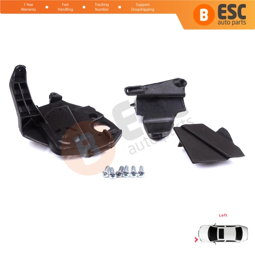 Headlight Holder Mount Repair Bracket Tab Set Left Side for Peugeot 3008 5008 MK2 2016-2024 9814255880