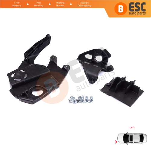 Headlight Holder Mount Repair Bracket Tab Set Left Side for Peugeot 3008 5008 MK2 2016-2024 9814255880