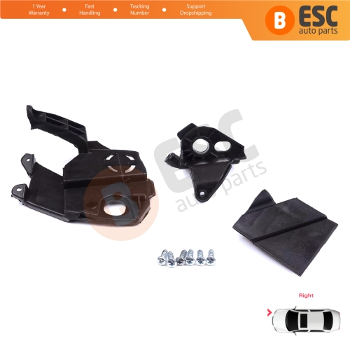 Headlight Holder Mount Repair Bracket Tab Set Right Side for Peugeot 3008 5008 MK2 2016-2024 9814255780